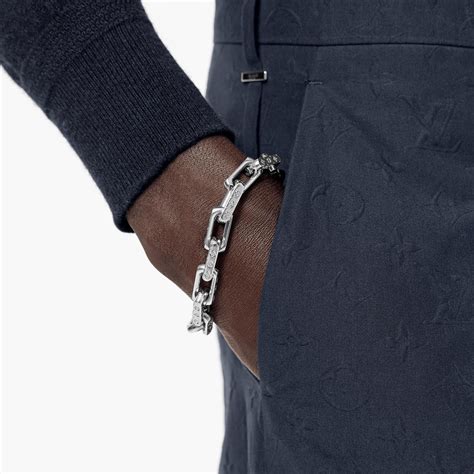 louis vuitton armbånd mænd|louis vuitton monogram chain bracelet.